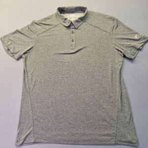 KUHL‎ Mens XL Gray Premium Sun Protection Short Sleeve Polo Shirt 1126